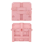 Reading Rack Foldable Portable Round Edges ABS Scratch Resistant Book Stand Holder for School Library Pink