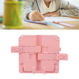 Reading Rack Foldable Portable Round Edges ABS Scratch Resistant Book Stand Holder for School Library Pink