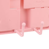 Reading Rack Foldable Portable Round Edges ABS Scratch Resistant Book Stand Holder for School Library Pink