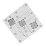 Log Cabin Quilt Ruler Transparent Acrylic Quilting Ruler Log Cabin Trim Tool
