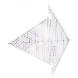 Sewing Wedge Ruler 60 Degree and 120 Degree Acrylic Transparent Precise Scale Reusable Quilting Ruler for DIY Design