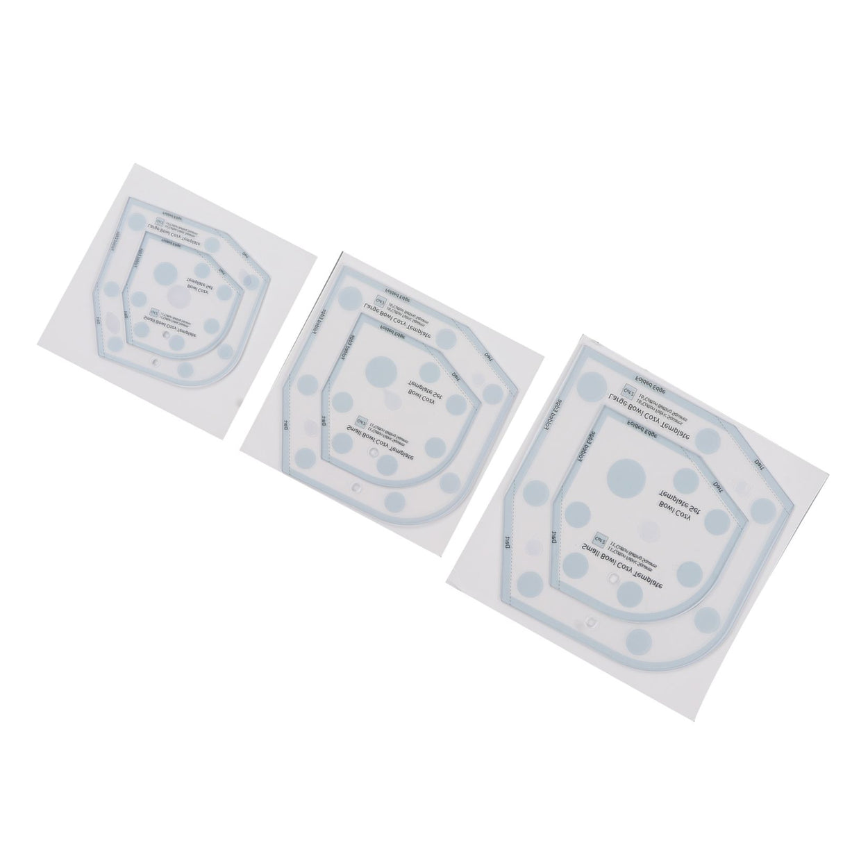 6in 8in 10in 3 Sizes Bowl Cozy Template Acrylic Bowl Cozy Pattern Template Cutting Ruler Set
