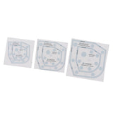 6in 8in 10in 3 Sizes Bowl Cozy Template Acrylic Bowl Cozy Pattern Template Cutting Ruler Set - Rear View