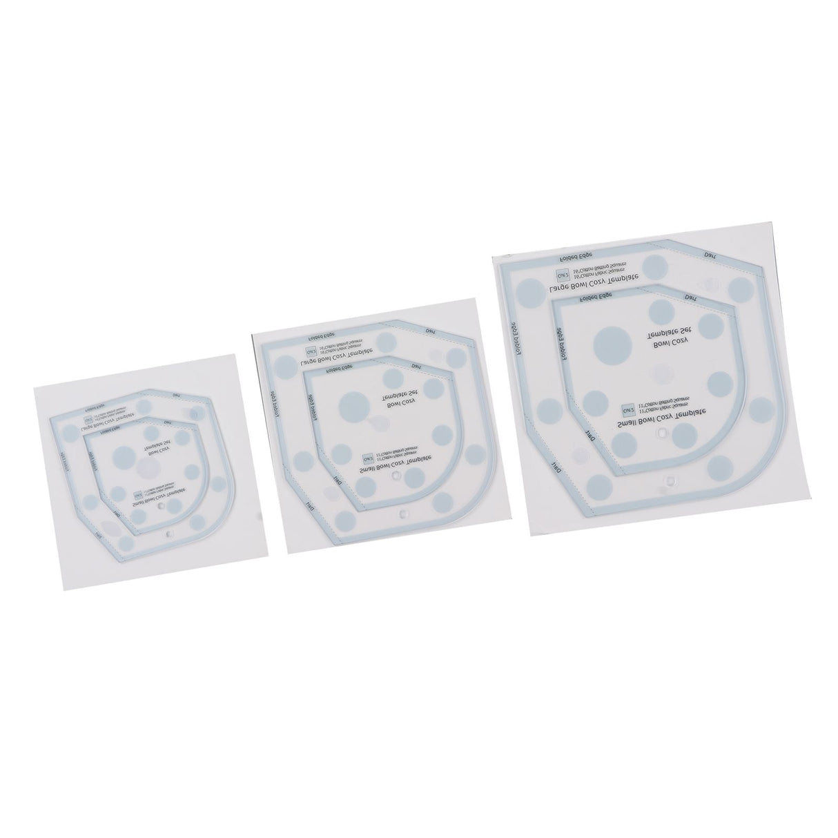 6in 8in 10in 3 Sizes Bowl Cozy Template Acrylic Bowl Cozy Pattern Template Cutting Ruler Set