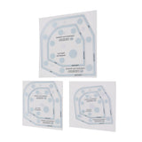 6in 8in 10in 3 Sizes Bowl Cozy Template Acrylic Bowl Cozy Pattern Template Cutting Ruler Set - Low Angle