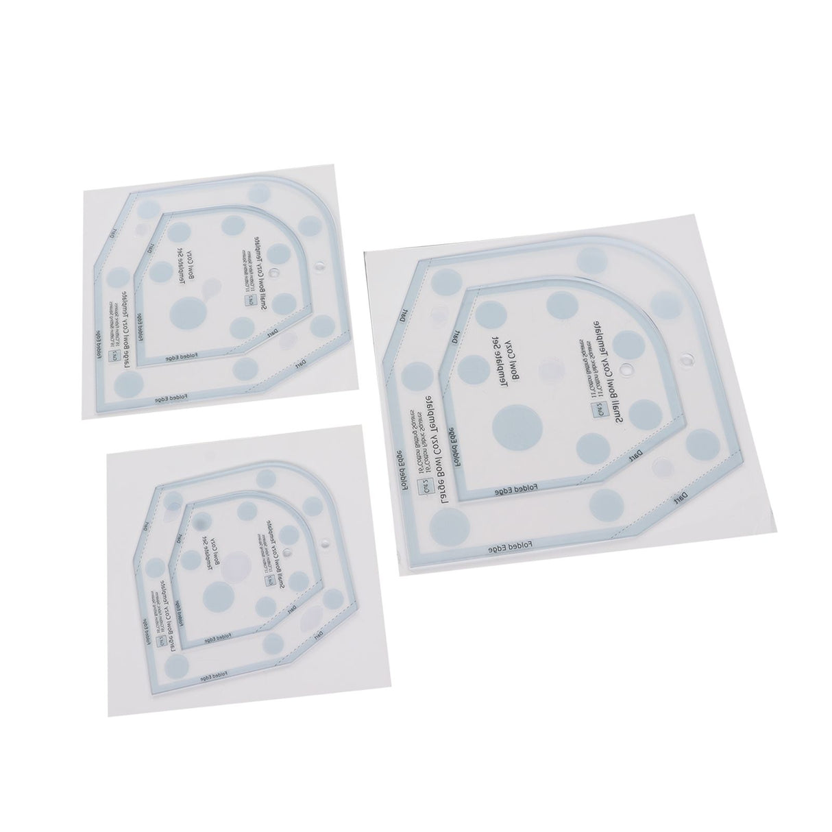 6in 8in 10in 3 Sizes Bowl Cozy Template Acrylic Bowl Cozy Pattern Template Cutting Ruler Set