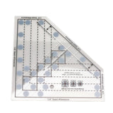 Mini Quilt Ruler Transparent Acrylic Precise Scale DIY Trim Tool Quilting Ruler for 6 8 10 Inch Finished Blocks