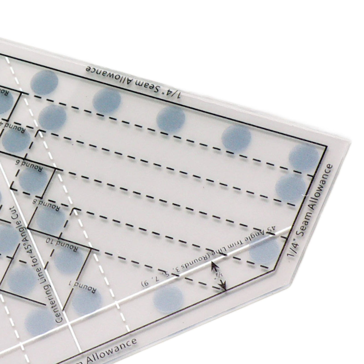 Mini Quilt Ruler Transparent Acrylic Precise Scale DIY Trim Tool Quilting Ruler for 6 8 10 Inch Finished Blocks