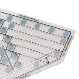 Mini Quilt Ruler Transparent Acrylic Precise Scale DIY Trim Tool Quilting Ruler for 6 8 10 Inch Finished Blocks