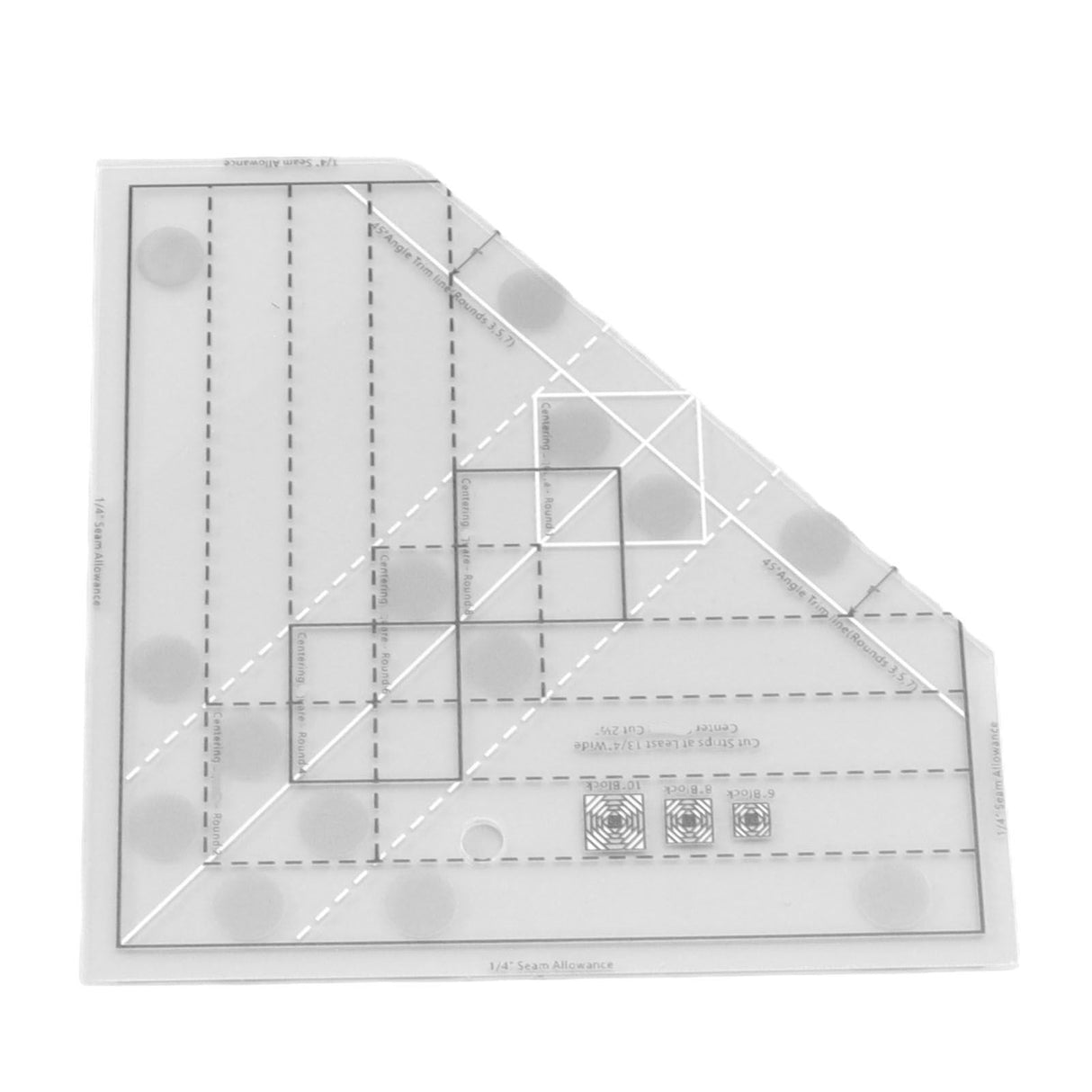 Grids Quilt Ruler Professional Acrylic Precise Scale Household Sewing Ruler for DIY Sewing Accessories