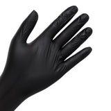 100PCS Food Gloves PVC High Elastic Protective Gloves for Cleaning Catering Black L