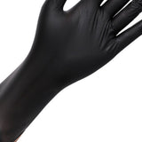 100PCS Food Gloves PVC High Elastic Protective Gloves for Cleaning Catering Black L - Extra Image
