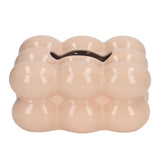 Electroplated Ceramic Tissue Box Case Holder Decorative Elegant Facial Tissue Napkin Dispenser Box Coffee Color