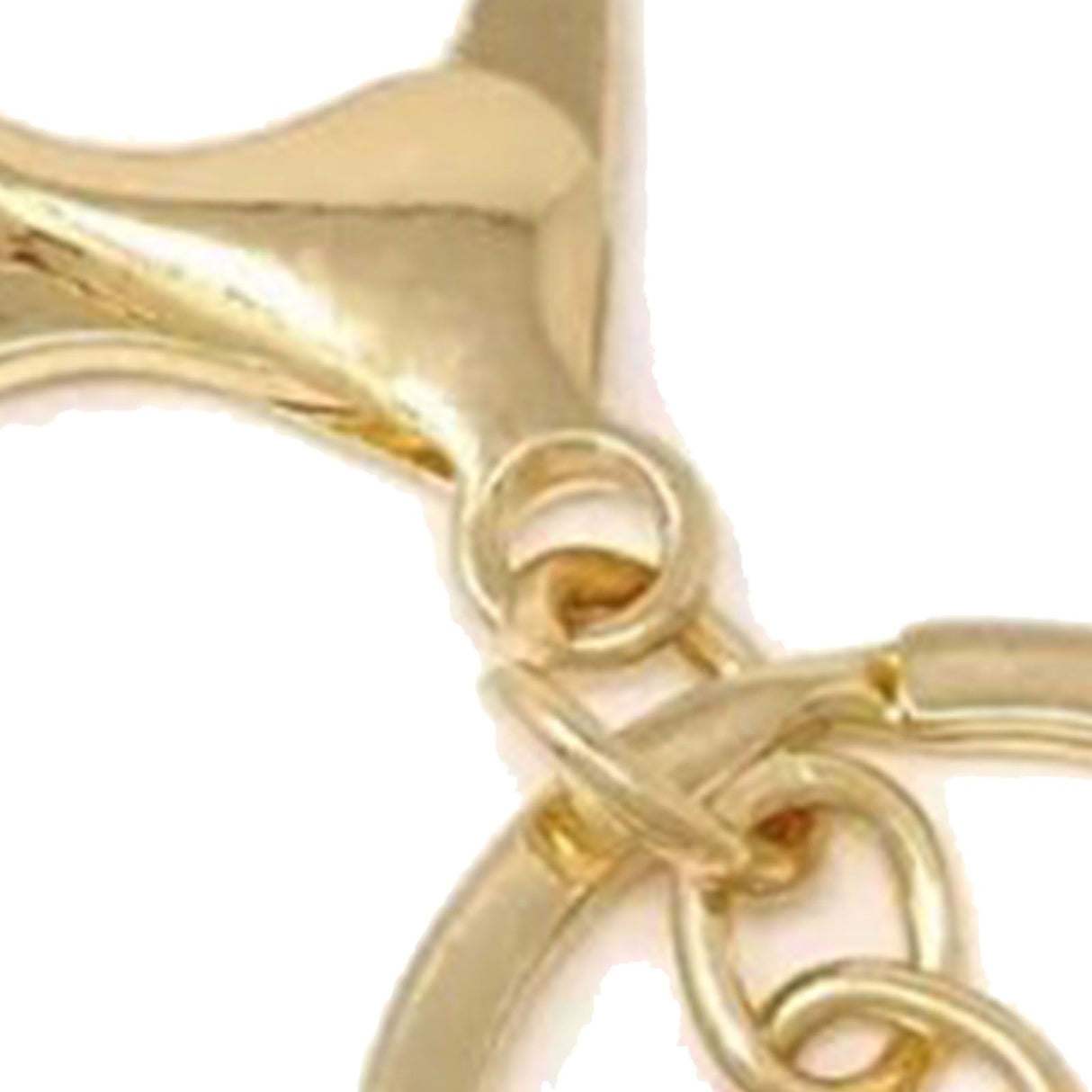 50PCS Key Chain Ring Alloy Golden Polished DIY Handcraft Metal Key Rings with Chain for Travel