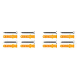 4 Set Curtain Rod Bracket Thickened Aluminum Alloy Black Paint Spraying Rust Prevention Curtain Rod Fixing Hook