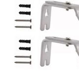 4PCS Curtain Rod Bracket Adjustable Heavy Duty Curtain Rod Wall Bracket Hooks with Installation Screws - Extra Image
