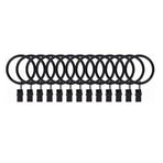 40 Pcs 38mm Clip On Curtain Rings Heavy Duty Strong Hanging Drapery Drapes Clip for Hotels Restaurants Bars