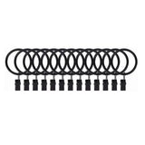40 Pcs 38mm Clip On Curtain Rings Heavy Duty Strong Hanging Drapery Drapes Clip for Hotels Restaurants Bars - Front View