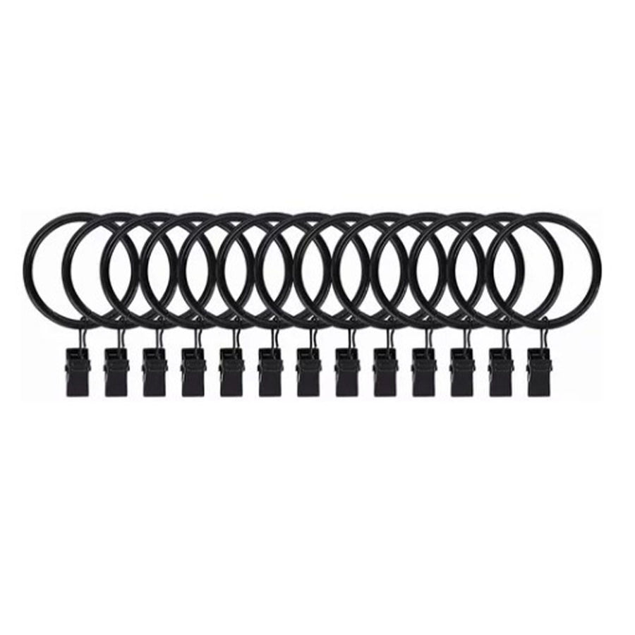 40 Pcs 38mm Clip On Curtain Rings Heavy Duty Strong Hanging Drapery Drapes Clip for Hotels Restaurants Bars