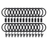 40 Pcs 38mm Clip On Curtain Rings Heavy Duty Strong Hanging Drapery Drapes Clip for Hotels Restaurants Bars