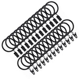 40 Pcs 38mm Clip On Curtain Rings Heavy Duty Strong Hanging Drapery Drapes Clip for Hotels Restaurants Bars