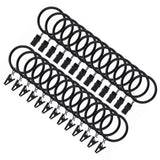 40 Pcs 38mm Clip On Curtain Rings Heavy Duty Strong Hanging Drapery Drapes Clip for Hotels Restaurants Bars