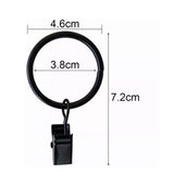 40 Pcs 38mm Clip On Curtain Rings Heavy Duty Strong Hanging Drapery Drapes Clip for Hotels Restaurants Bars