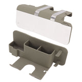 Wall Mounted Hair Dryer Holder Blow Dryer Holder Organizer Stand Bathroom Accessories Gray - Close-Up Angle