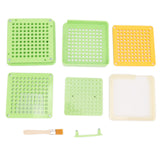 Medicine Capsule Filling Tray 100 Hole Capsule Filling Machine Capsule Filling Tool Manual Capsule Filler Light Green