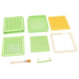 Medicine Capsule Filling Tray 100 Hole Capsule Filling Machine Capsule Filling Tool Manual Capsule Filler Light Green