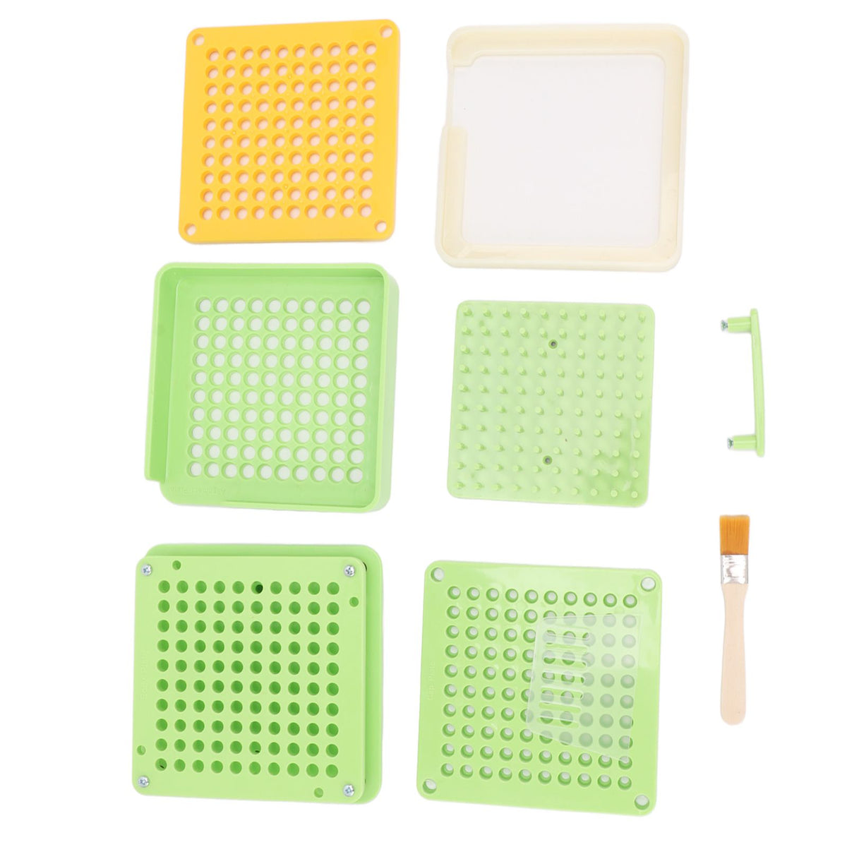 Medicine Capsule Filling Tray 100 Hole Capsule Filling Machine Capsule Filling Tool Manual Capsule Filler Light Green