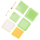 Medicine Capsule Filling Tray 100 Hole Capsule Filling Machine Capsule Filling Tool Manual Capsule Filler Light Green