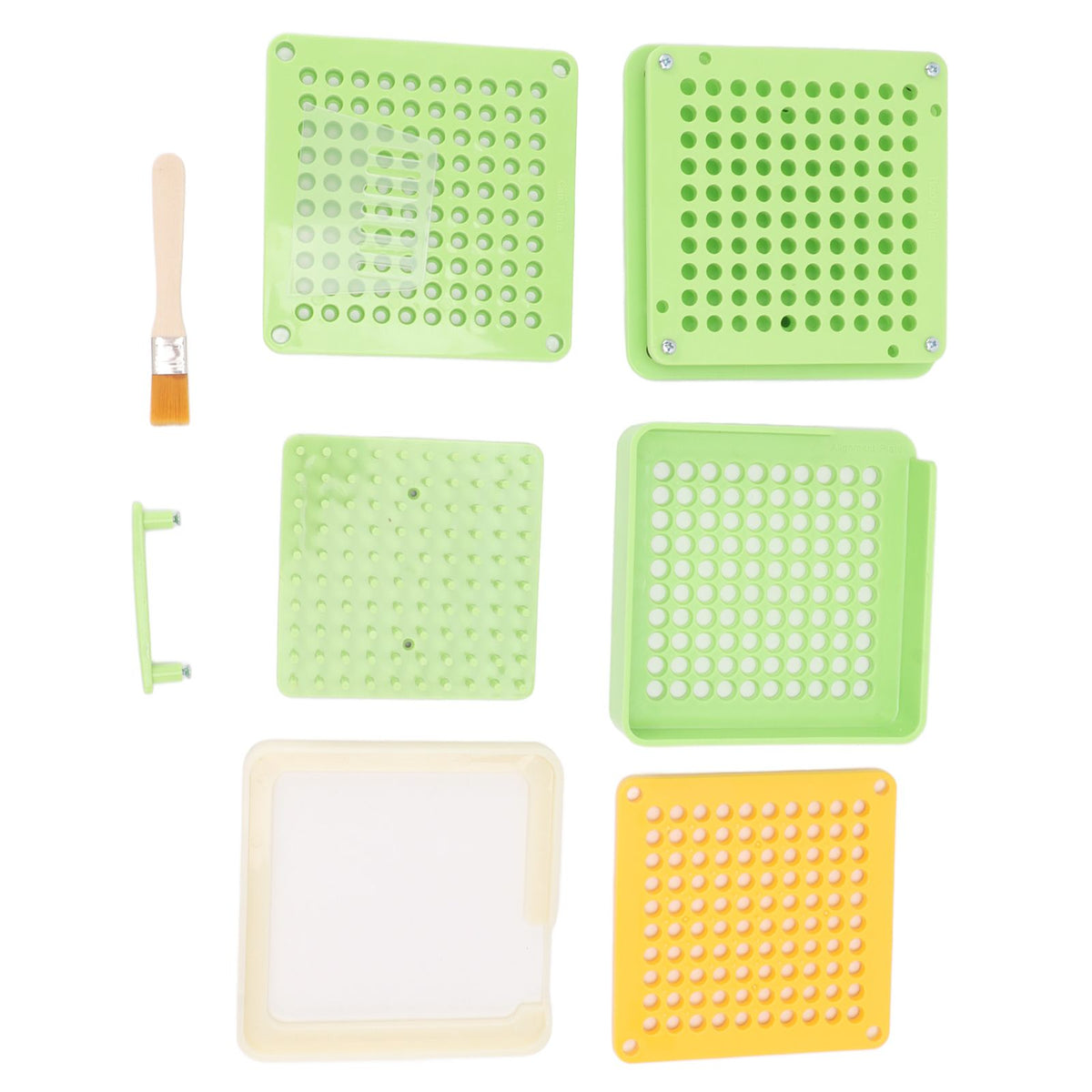 Medicine Capsule Filling Tray 100 Hole Capsule Filling Machine Capsule Filling Tool Manual Capsule Filler Light Green
