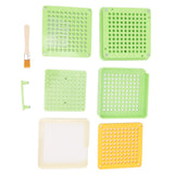 Medicine Capsule Filling Tray 100 Hole Capsule Filling Machine Capsule Filling Tool Manual Capsule Filler Light Green
