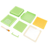 Medicine Capsule Filling Tray 100 Hole Capsule Filling Machine Capsule Filling Tool Manual Capsule Filler Light Green