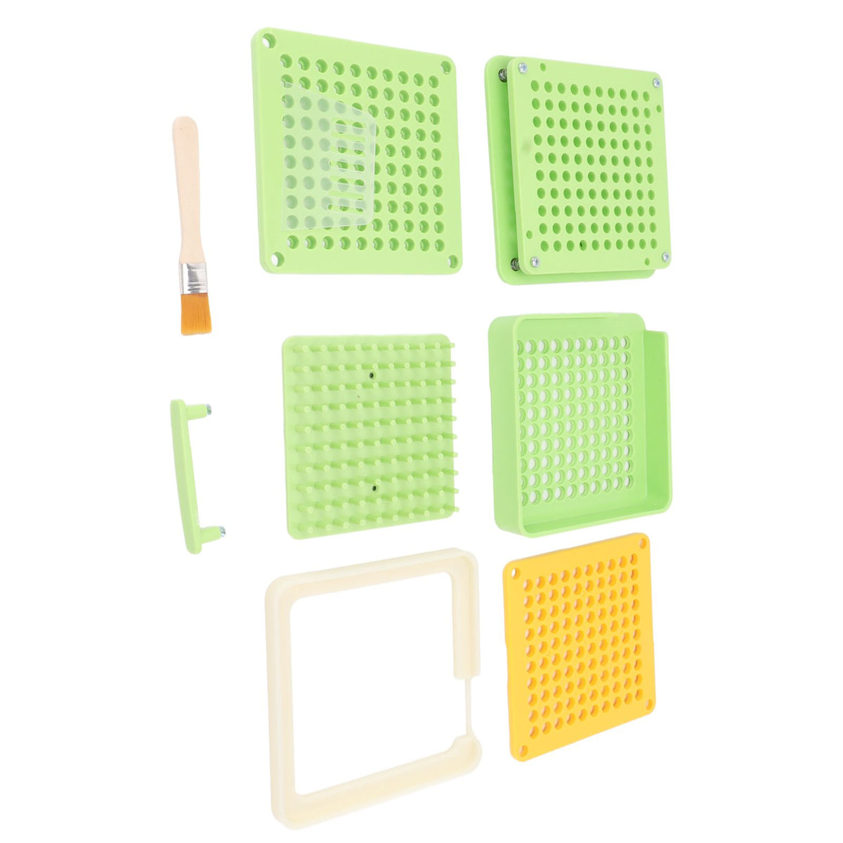 Medicine Capsule Filling Tray 100 Hole Capsule Filling Machine Capsule Filling Tool Manual Capsule Filler Light Green