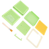 Medicine Capsule Filling Tray 100 Hole Capsule Filling Machine Capsule Filling Tool Manual Capsule Filler Light Green