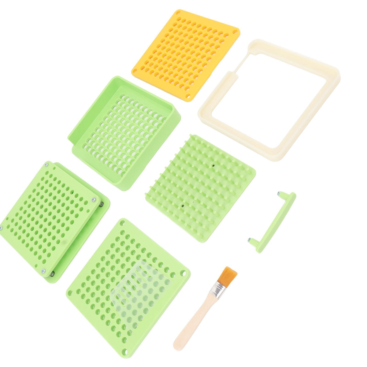 Medicine Capsule Filling Tray 100 Hole Capsule Filling Machine Capsule Filling Tool Manual Capsule Filler Light Green