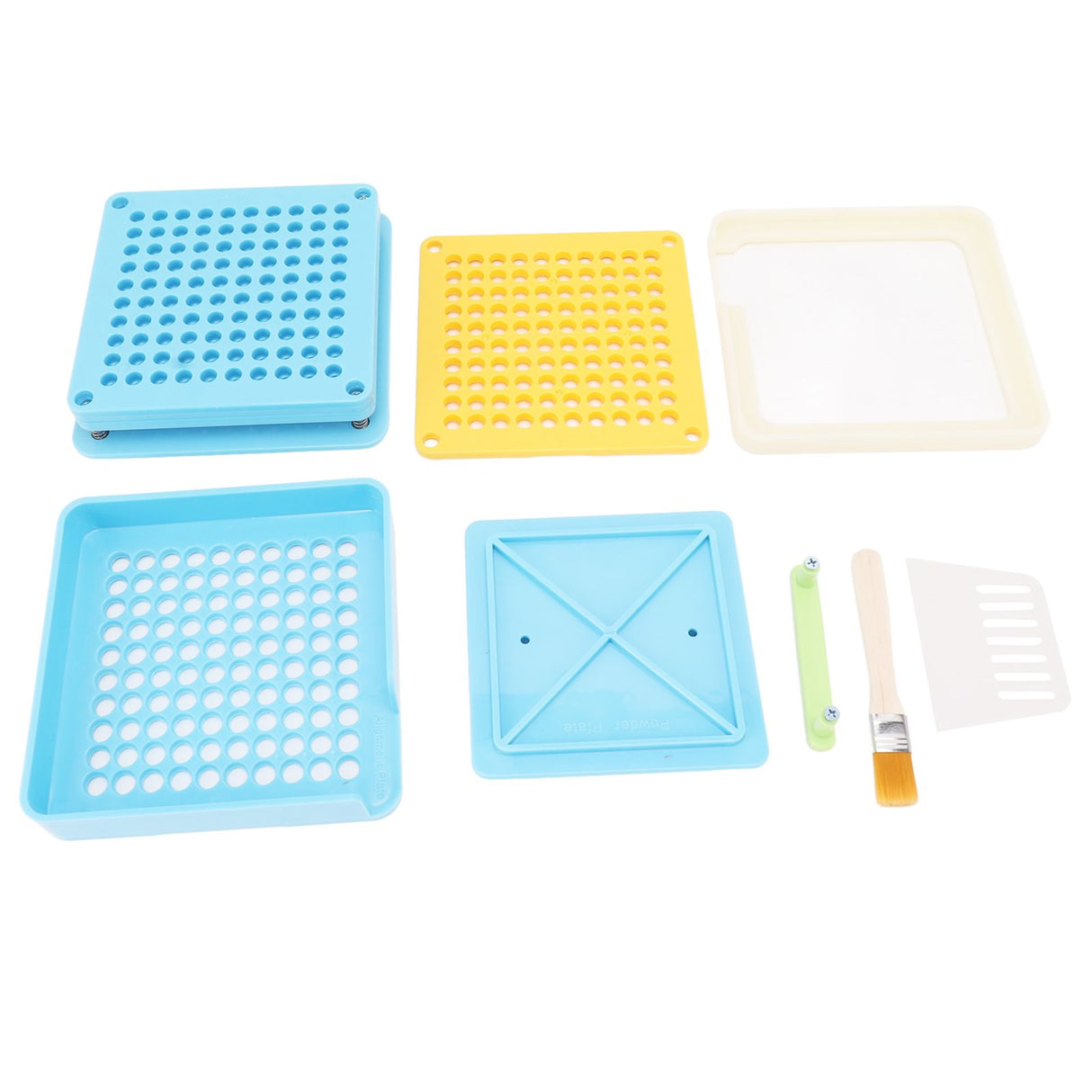 Medicine Capsule Filling Tray 100 Hole Capsule Filling Machine Capsule Filling Tool Manual Capsule Filler Blue