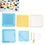 Medicine Capsule Filling Tray 100 Hole Capsule Filling Machine Capsule Filling Tool Manual Capsule Filler Blue - Extra Image