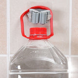 3pcs Wall Mounted Mop Holder Strong Adhesion Plastic Mop Broom Holder for Garage Tool Room Gray