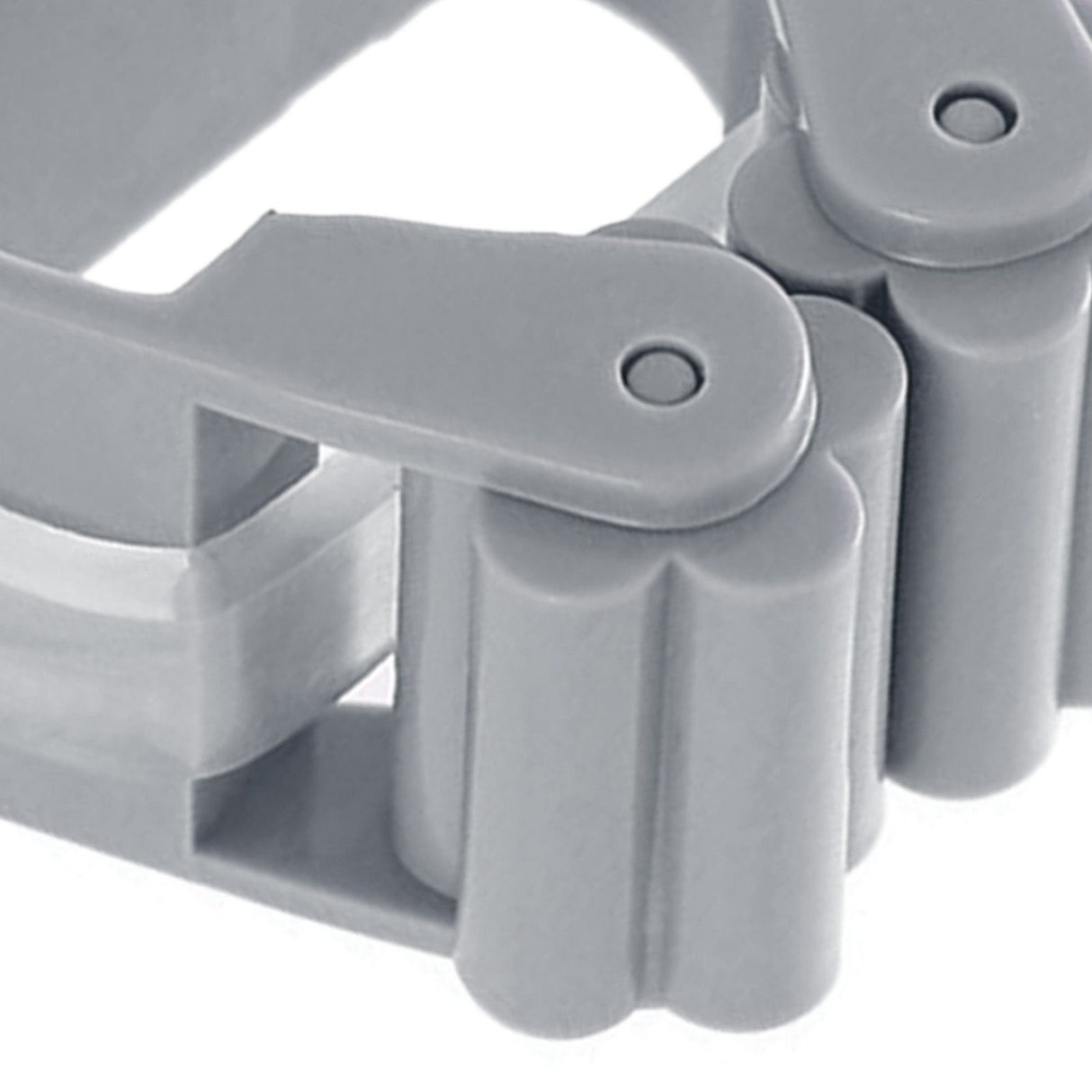 3pcs Wall Mounted Mop Holder Strong Adhesion Plastic Mop Broom Holder for Garage Tool Room Gray