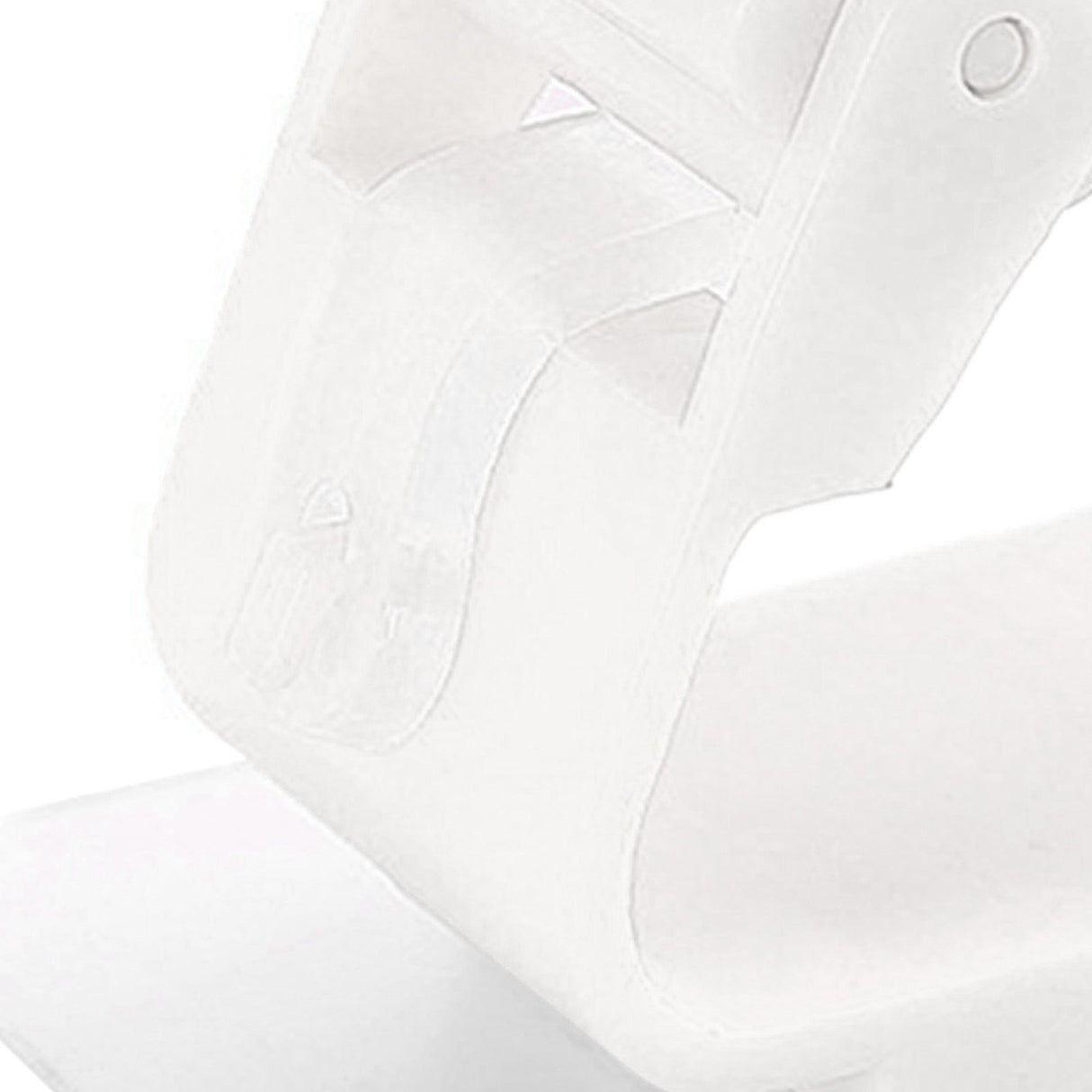 3pcs Wall Mounted Mop Holder Strong Adhesion Plastic Mop Broom Holder for Garage Tool Room White