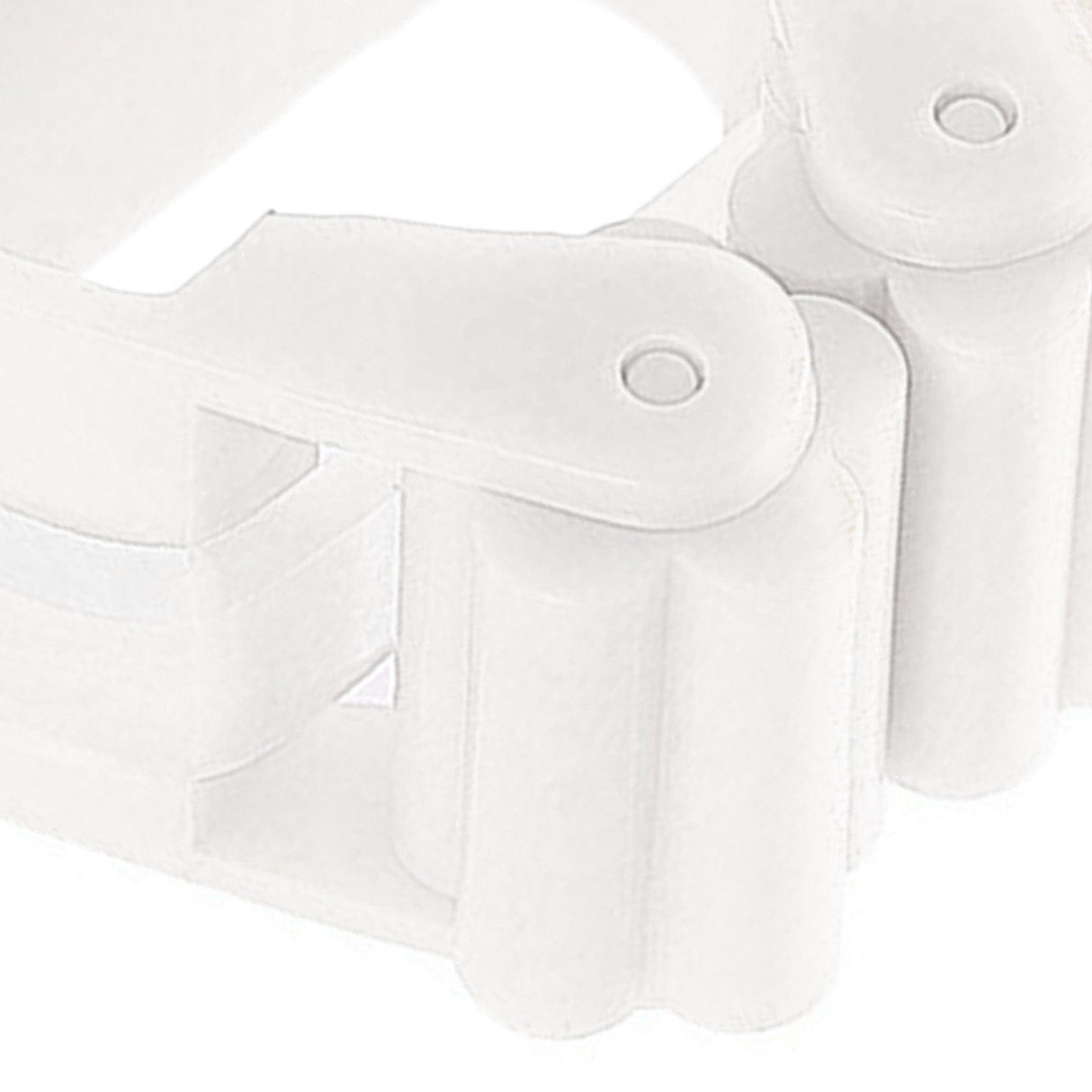 3pcs Wall Mounted Mop Holder Strong Adhesion Plastic Mop Broom Holder for Garage Tool Room White