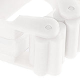 3pcs Wall Mounted Mop Holder Strong Adhesion Plastic Mop Broom Holder for Garage Tool Room White - Extra Image