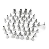 Piping Tips Stainless Steel Toxic Free Rust Proof Cake Decorating Nozzles for Home Baking - Front View