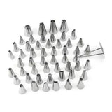 Piping Tips Stainless Steel Toxic Free Rust Proof Cake Decorating Nozzles for Home Baking - Side View