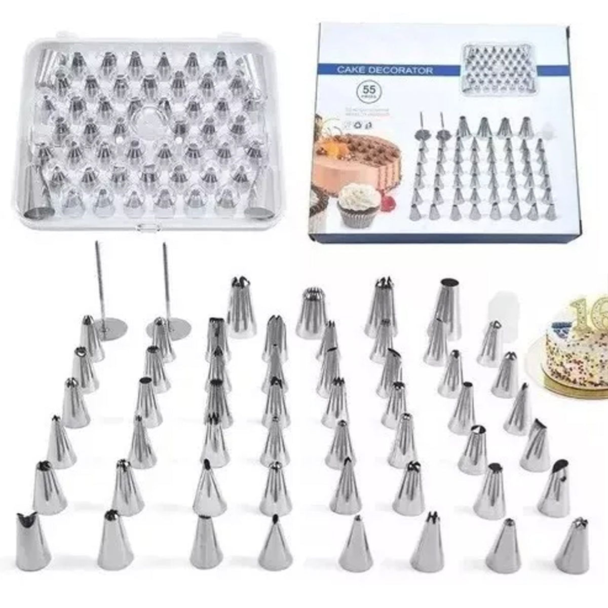 Piping Tips Stainless Steel Toxic Free Rust Proof Cake Decorating Nozzles for Home Baking