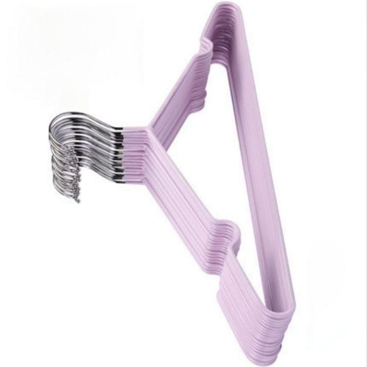 Clothes Hangers Prevent Slip Space Saving Heavy Duty Dry Wet Thick Clothes Hangers for Home Dormitory Purple