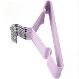 Clothes Hangers Prevent Slip Space Saving Heavy Duty Dry Wet Thick Clothes Hangers for Home Dormitory Purple